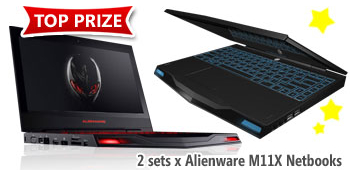 2 x M11x Alienware Laptops!