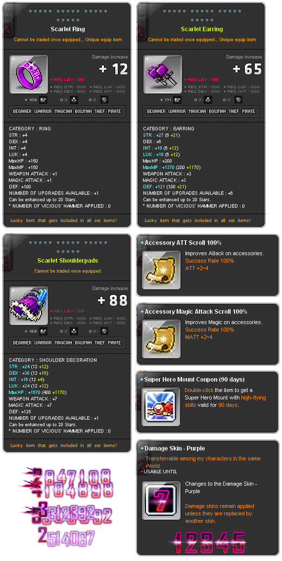 maplestory how to get scarlet ring