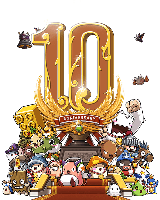 Maplestory 10 Anniversary Logo