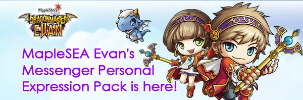 MapleSEA Evan's Messenger Personal Expression Pack is here!