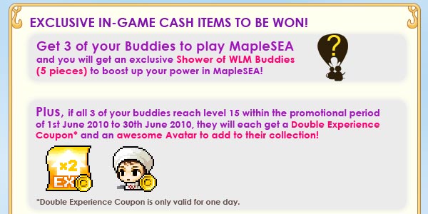Exclusive in-game cash items to be won!