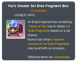 Kai's Advanced Sol Erda Fragment Box