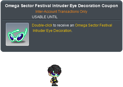 Omega Sector Festival Intruder Eye Decoration Coupon