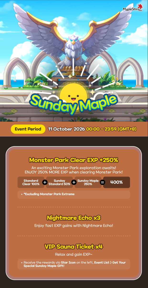 Sunday Maple Benefits - 11th October 2026